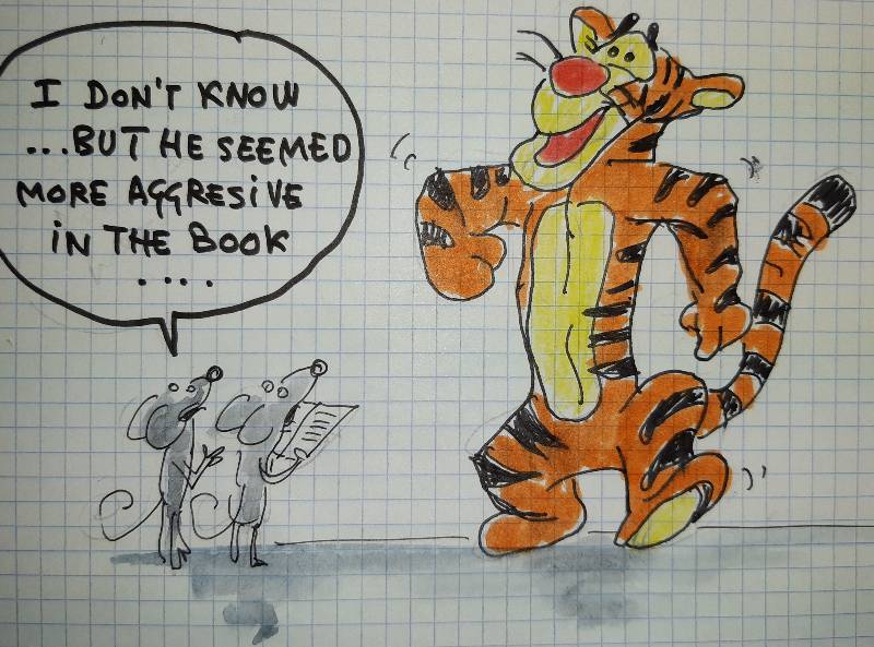 tiger by Triki (Pencil, Pen, Ink, Watercolor, Markers, Colored pencil)