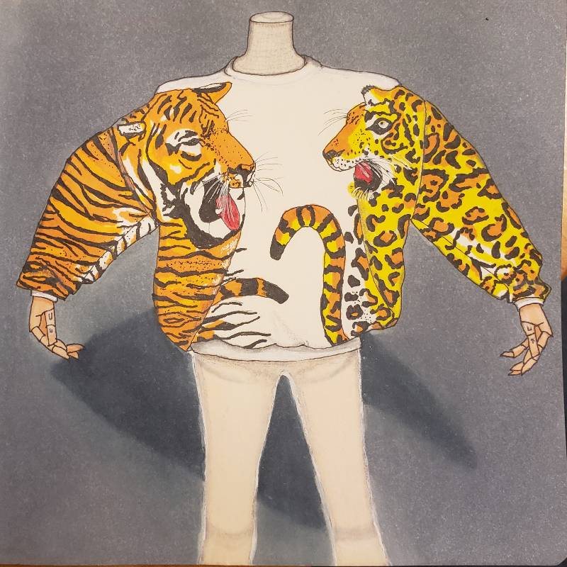 tiger by jkt (Pen, Markers, Colored pencil)
