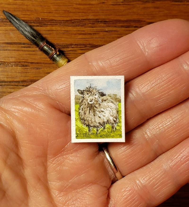 sheep by sp3c14Lk (Watercolor, Ink)