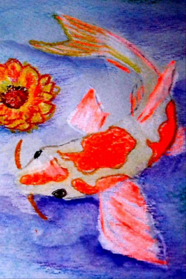 pond by MBear (Watercolor, Colored pencil, Charcoal, Oil pastel)