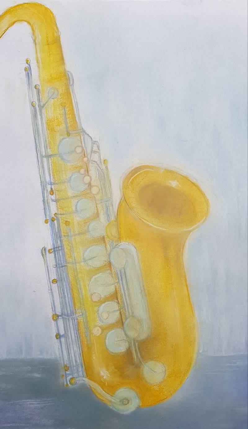 saxophone by bluecloud (Soft pastel)