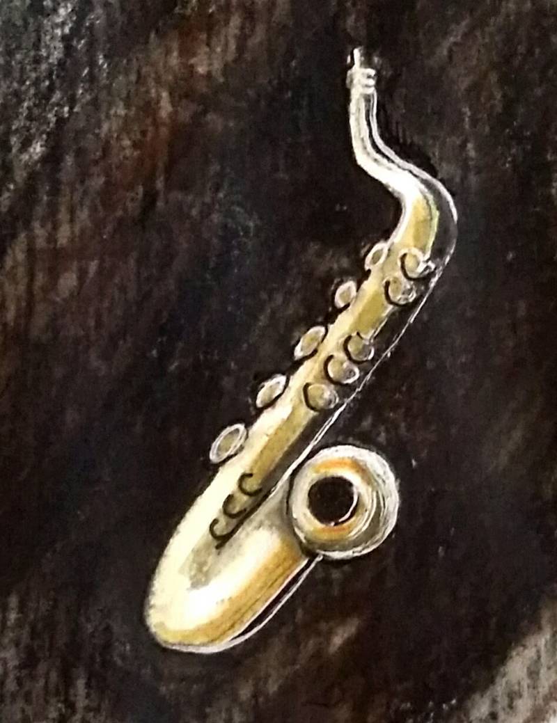 saxophone by MelBee (Watercolor, Colored pencil)