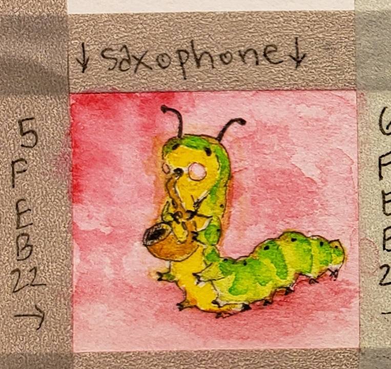 saxophone by sp3c14Lk (Watercolor, Ink)