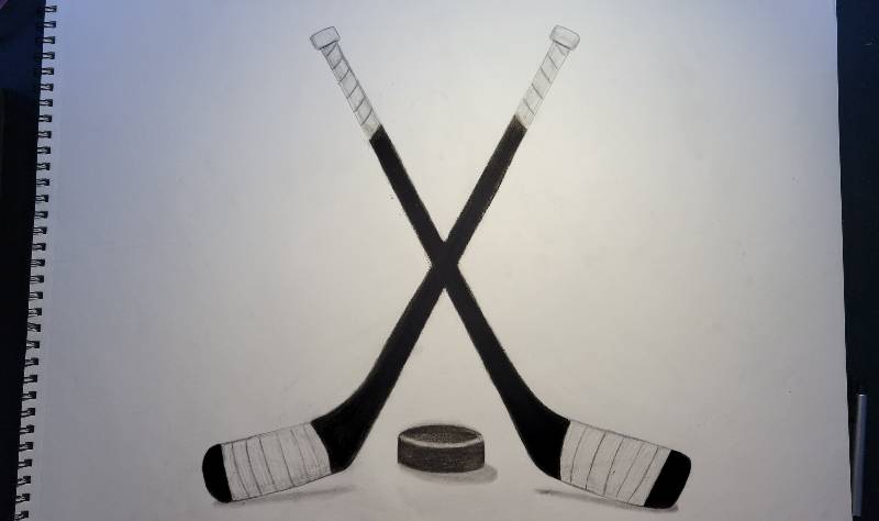 hockey by sammie2toes (Pencil, Charcoal)