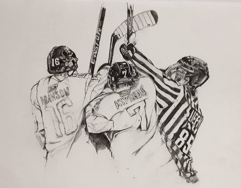 hockey by Juliapinksocks (Pencil)