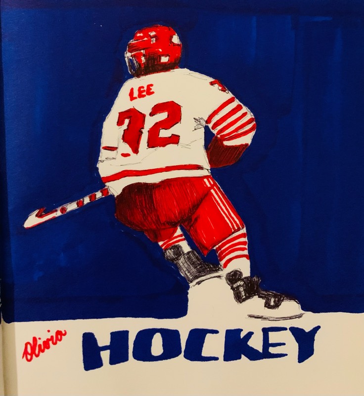 hockey by Oliviavdm (Pen, Markers)