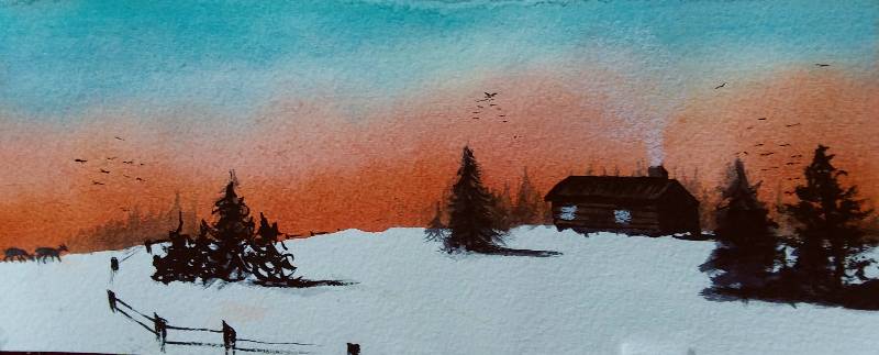 winter by KymberlyDawn (Watercolor, Ink, Pen)