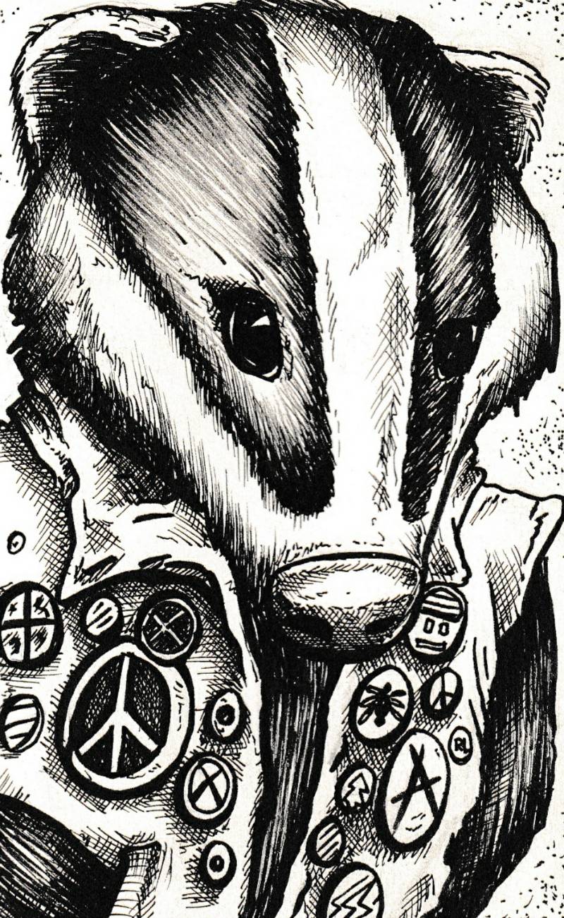 badger by royslittlescribbles (Pen)