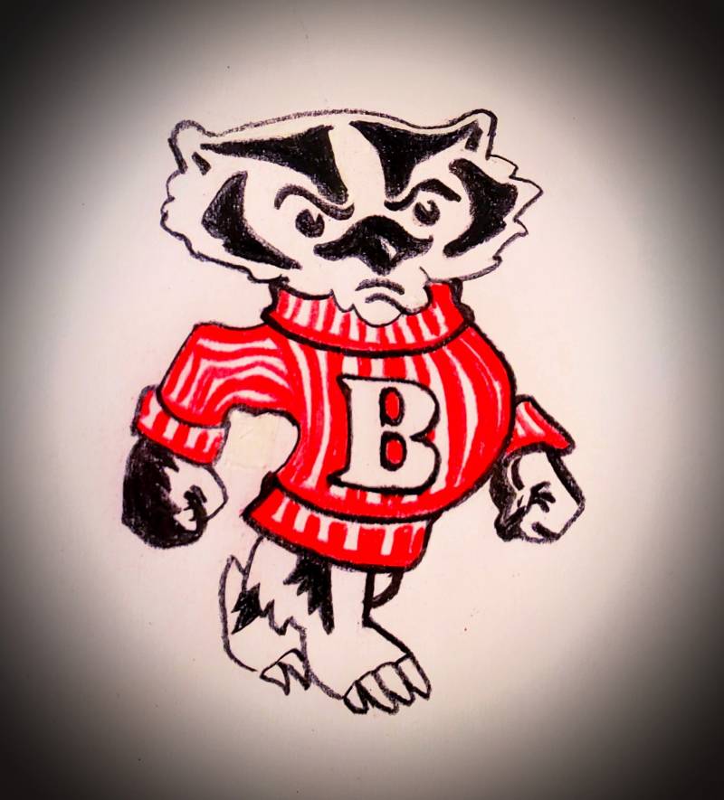 badger by MBear (Colored pencil, Ink, Charcoal, Oil pastel)