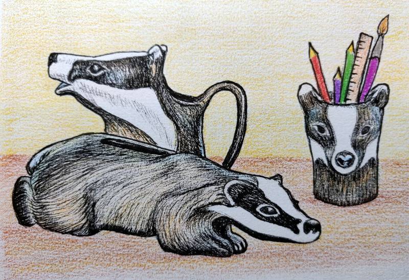 badger by uruvi (Pen, Pencil, Colored pencil)