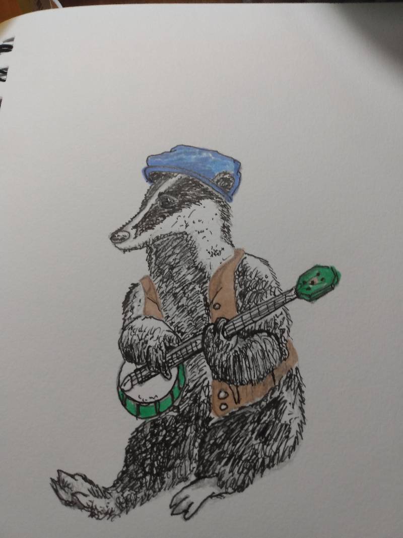 badger by Bigblue1174 (Pencil, Pen, Markers)