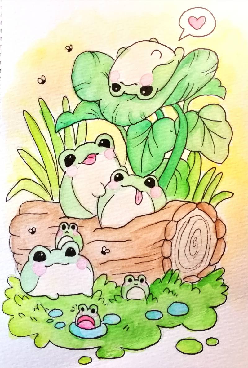 amphibian by Watercolor_Puppy_ (Watercolor, Ink, Pen)