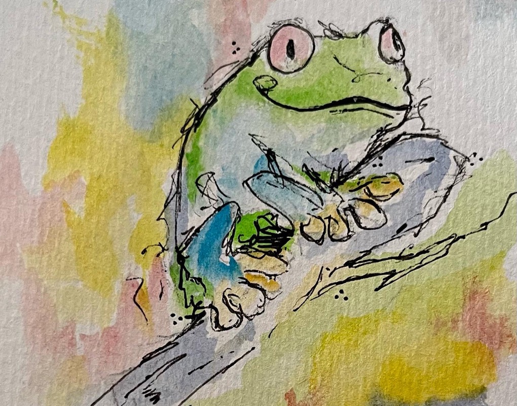 amphibian by JodiB (Watercolor, Ink)