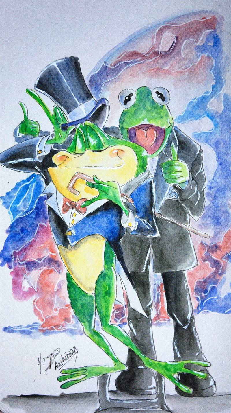amphibian by Gunny (Pencil, Watercolor, Pen)