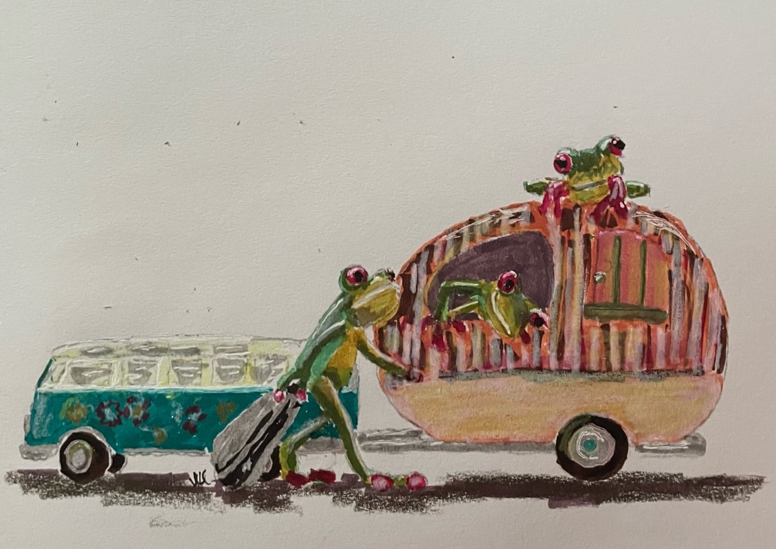 amphibian by Songli5 (Pencil, Watercolor, Pen, Markers, Colored pencil)