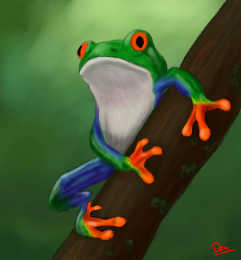 amphibian by Orion3G (Pencil, Colored pencil, Digital)