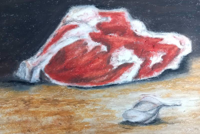 mole by touches_of_pastel (Pencil, Oil pastel)