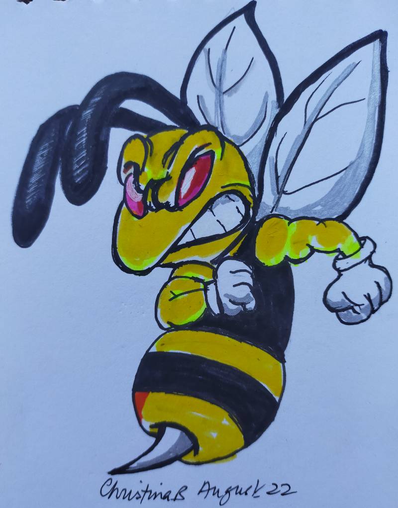 wasp by Chrissywissy (Markers)
