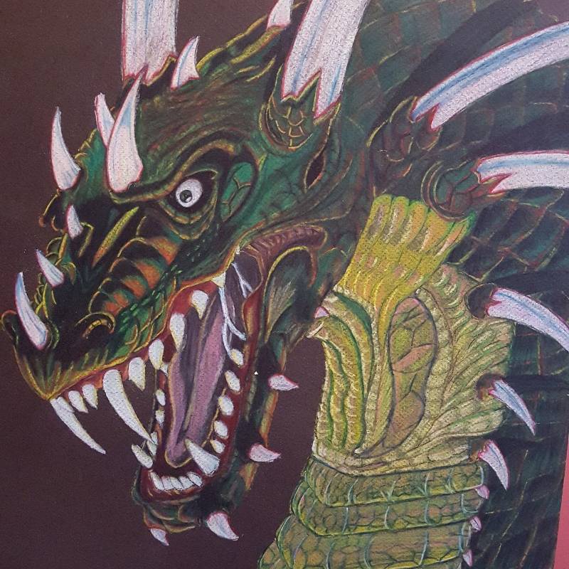 dragon by Sqrl (Colored pencil)