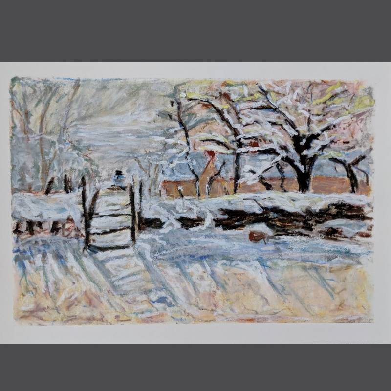 snow by ZDI (Soft pastel, Oil pastel)