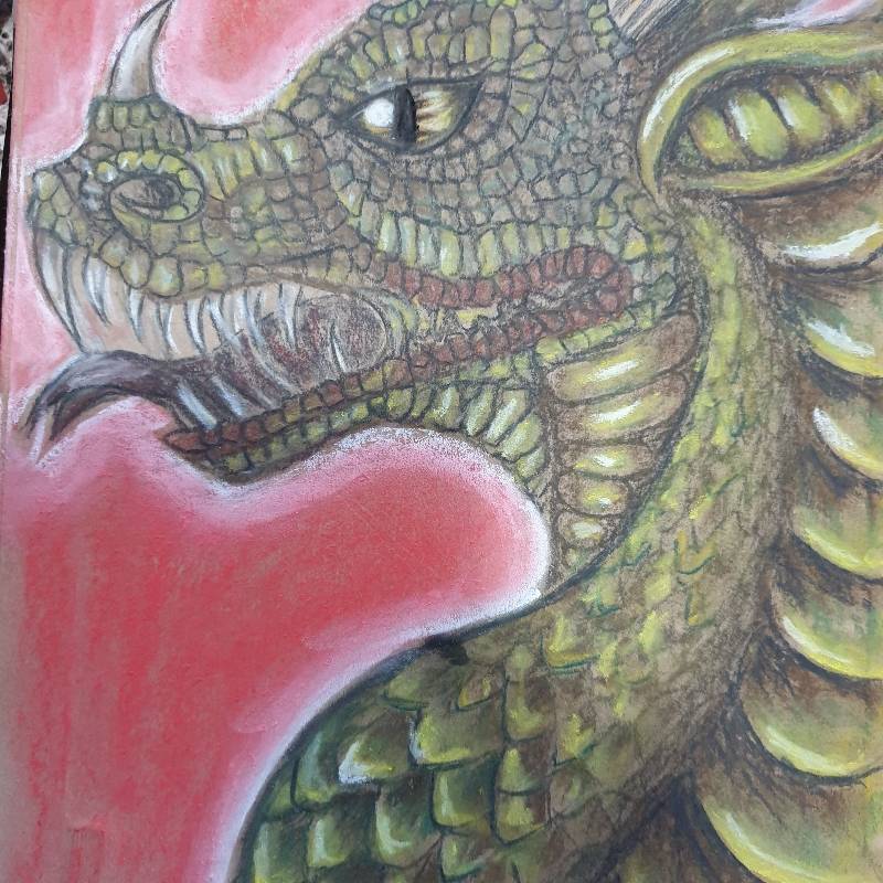 dragon by dvette (Pencil, Charcoal, Soft pastel, Other)