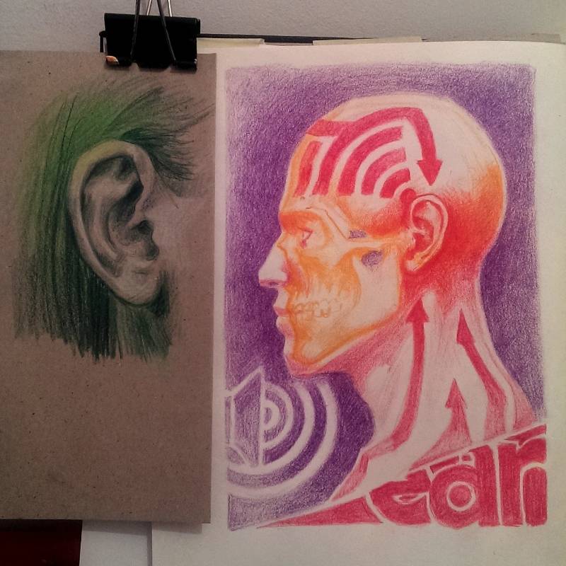 ear by Verdundegast (Colored pencil)