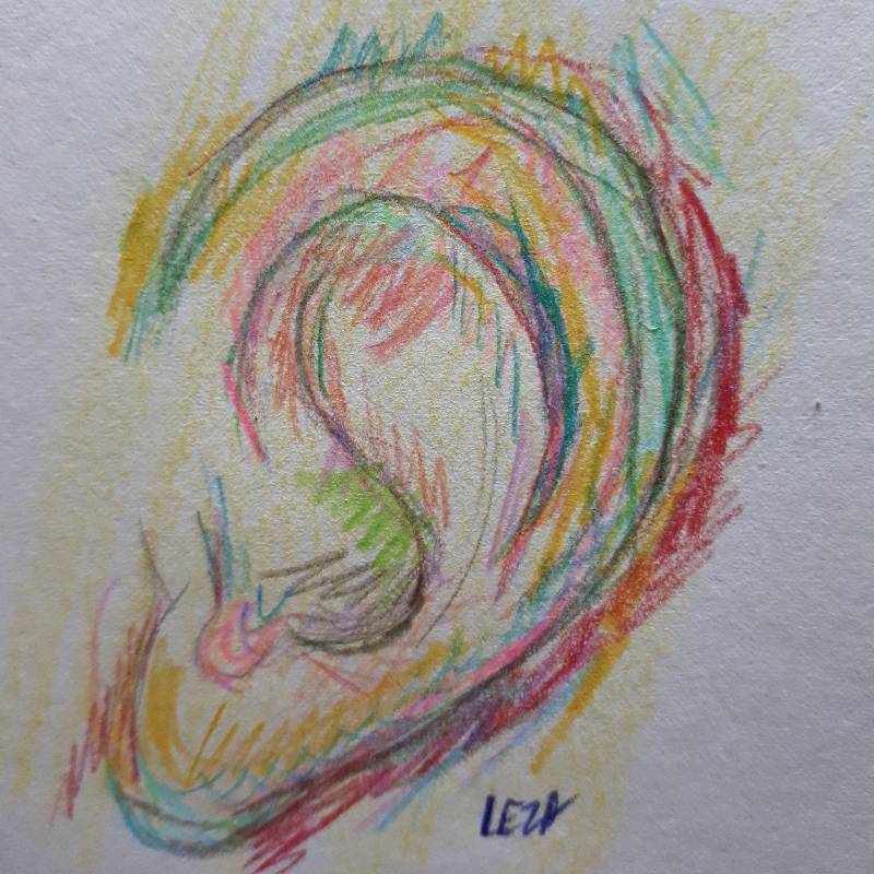 ear by Leza (Colored pencil)