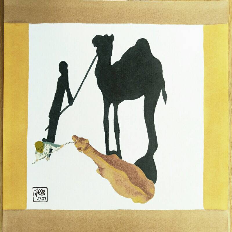 camel by Jesss (Ink, Colored pencil)