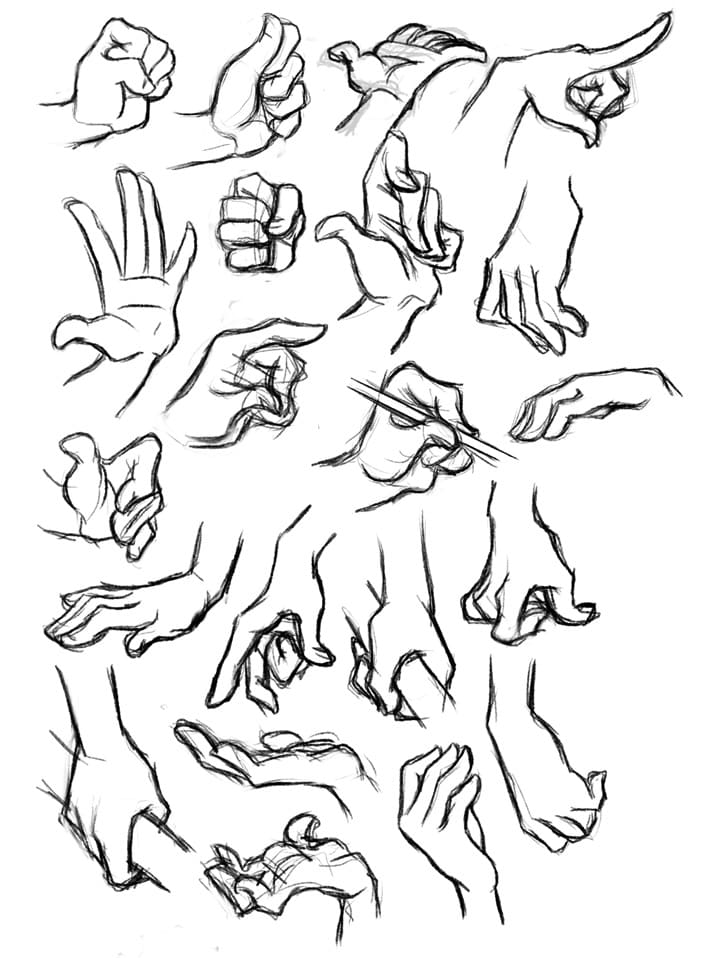 Tips On Drawing Hands Gesture Tutorials Sketch A Day