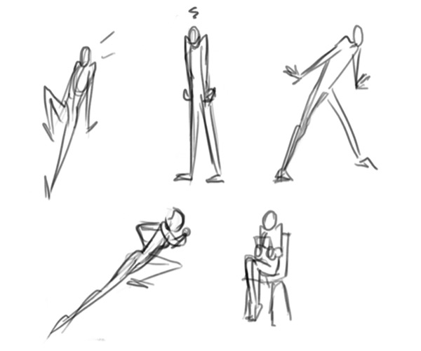 Dynamic Action Poses for Models