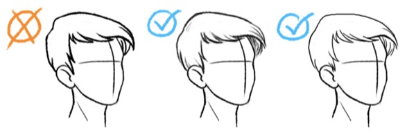 how to draw simple hair