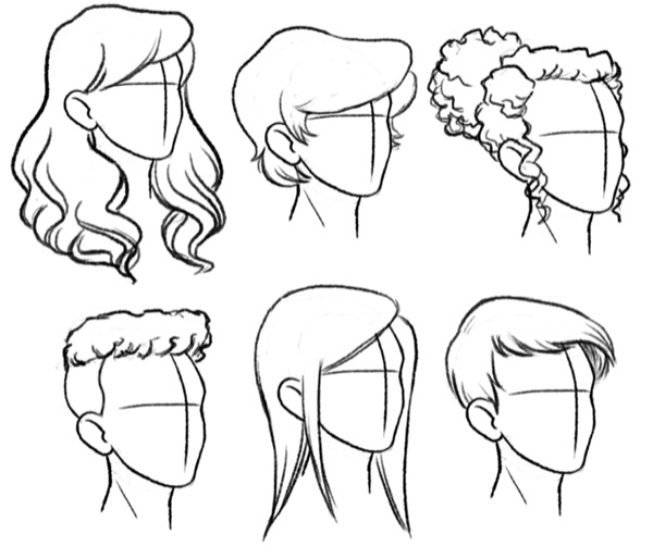 Hairstyles with hair bows. Set of ideas for trendy hairstyles with  accessories for long hair, isolated on white. Hand drawn doodle vector  illustration. 21936872 Vector Art at Vecteezy